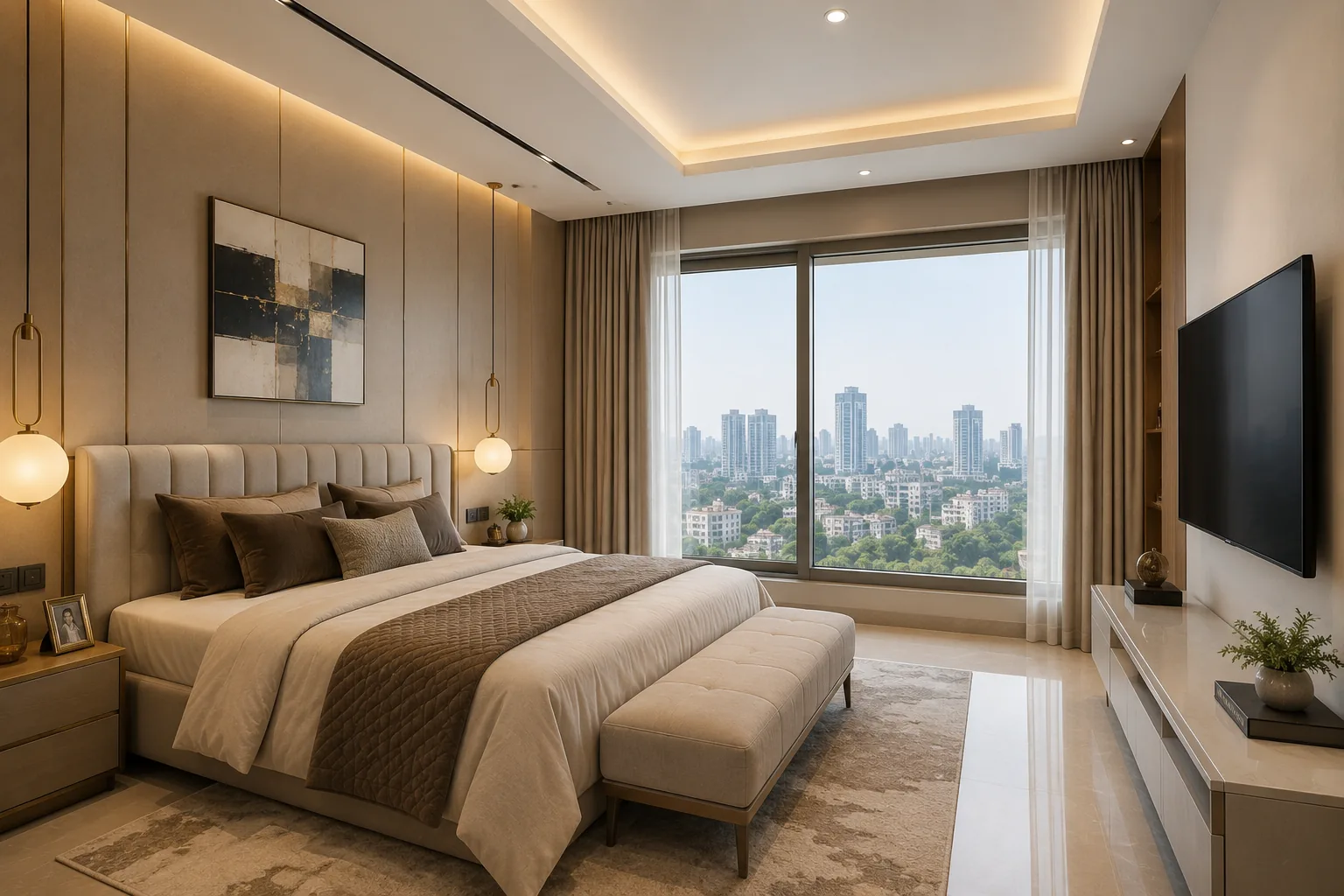 Serene bedroom